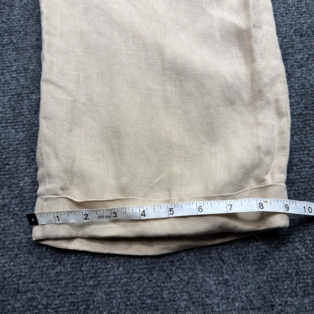 Vintage 1990's Polo Ralph Lauren Pleated Trouser Pants 100% LINEN 34x25 RARE!!